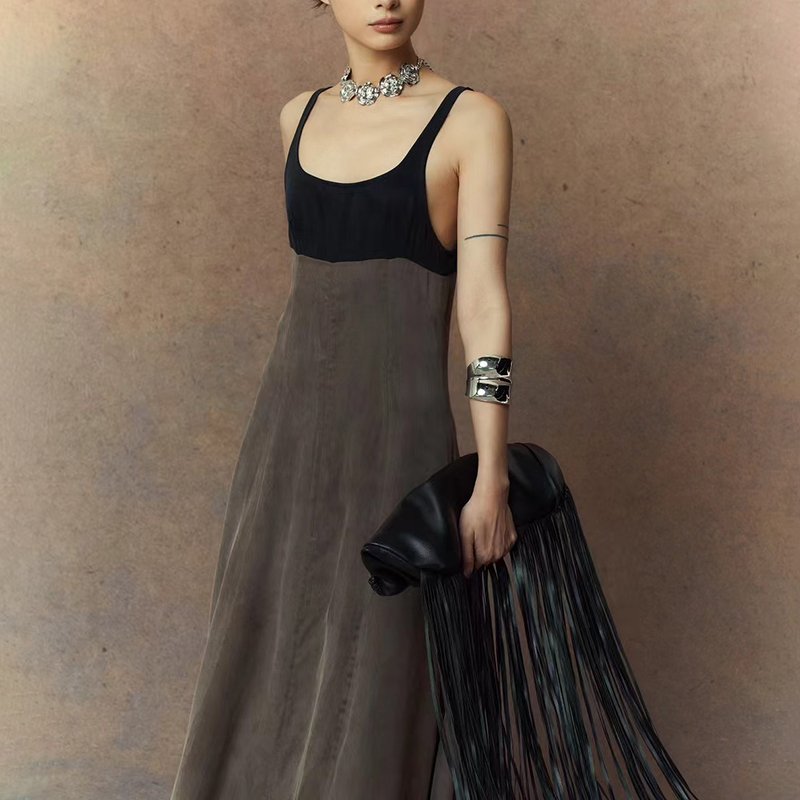 2024 Custom OEM Lounge wear Casual Dresses Women's Sleeveless Tank Top Dress Bodycon Casual Mini Dress