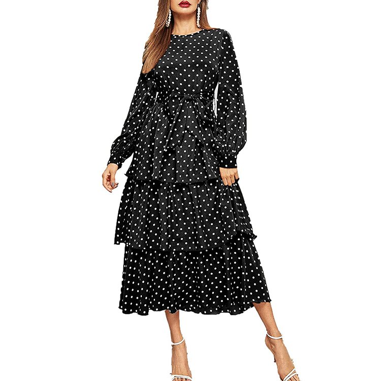 Popular Puffy House Nursing Dress Breastfeeding Women Casual Dresses