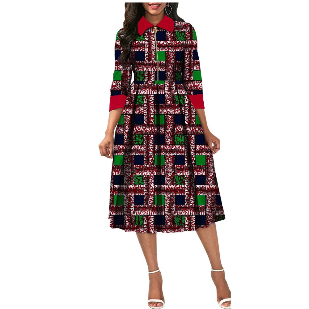Ladies Long floral summer casual dresses for girls of 25 years old african dress