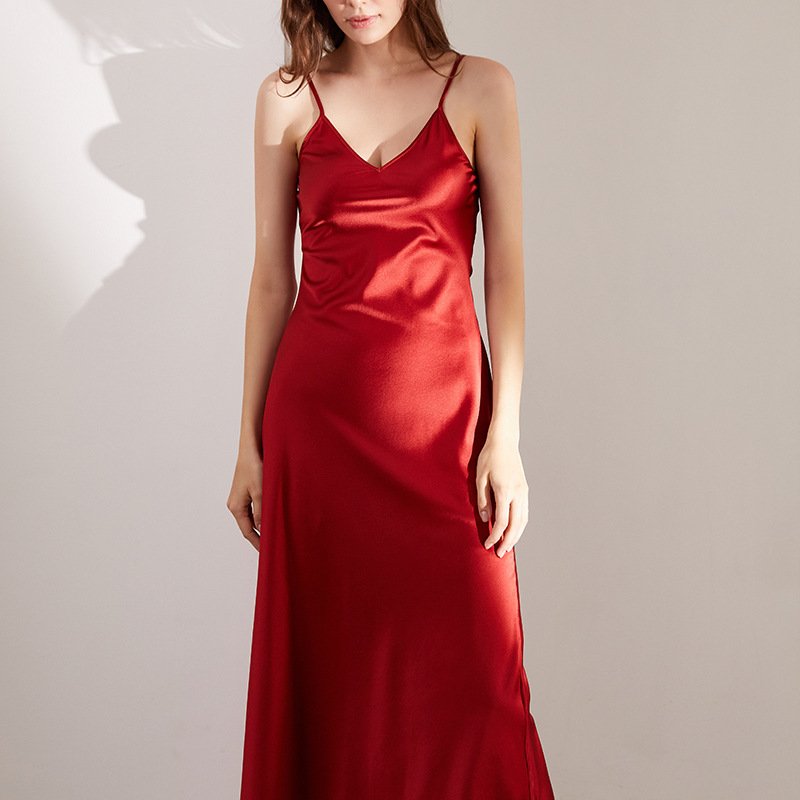 New Arrival 2024 Summer Long Elegant Luxury Women Silk Dress Mulberry Silk Dress