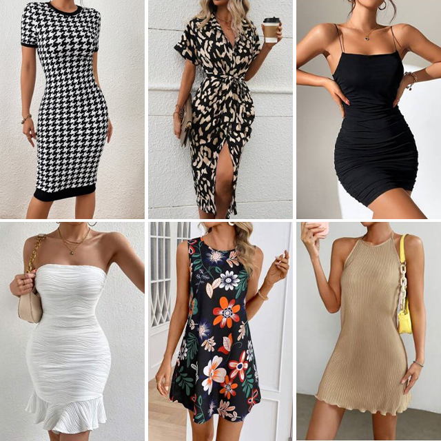 Wholesale of women's clothing casual dresses tops T-shirts mixed packaging random shipment of clothes