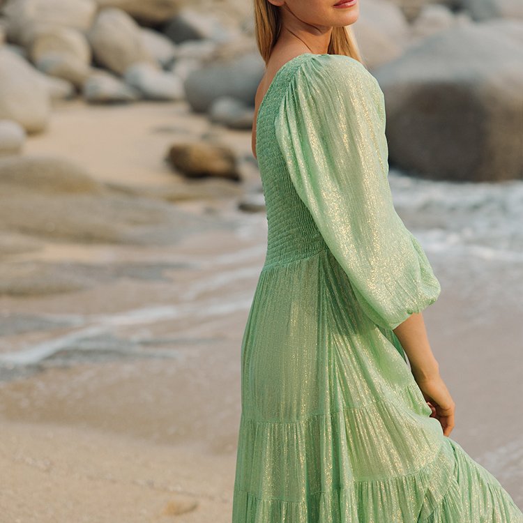 Bohemian One Shoulder 3/4 Sleeve Maxi Tower Skirt Boho Women Summer Casual Maxi Elegant Beach Bohemian Ladies Dresses