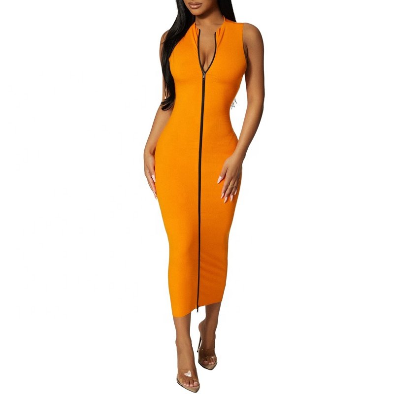 High quality summer women elegant casual dresses ladies blue sleeveless halterneck maxi dress