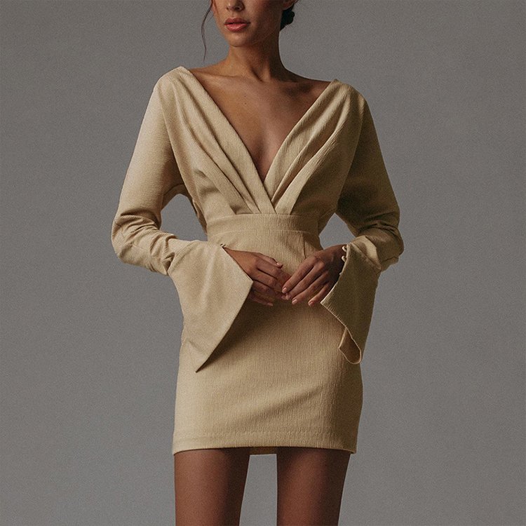 Discount Elegant Evening Dress For Ladies Around Neck Strap Sexy Short Beautiful Evening Dress