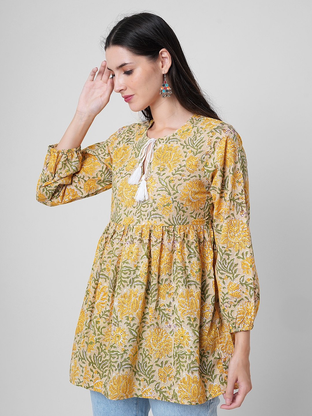 Floral Printed Hand Made Maxi Dresses Wholesale Affordable Price 100% Cotton Fabrics Soft Maxi Dresses Women Beach Wear Dresses