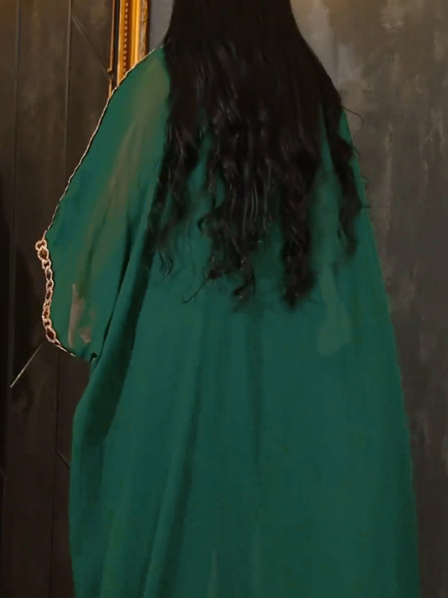 Morocco Kaftan Sequin Diamond African Abaya Muslim Fashion Dress Caftan Evening Party Dress Boubou Robe Djellaba Dress