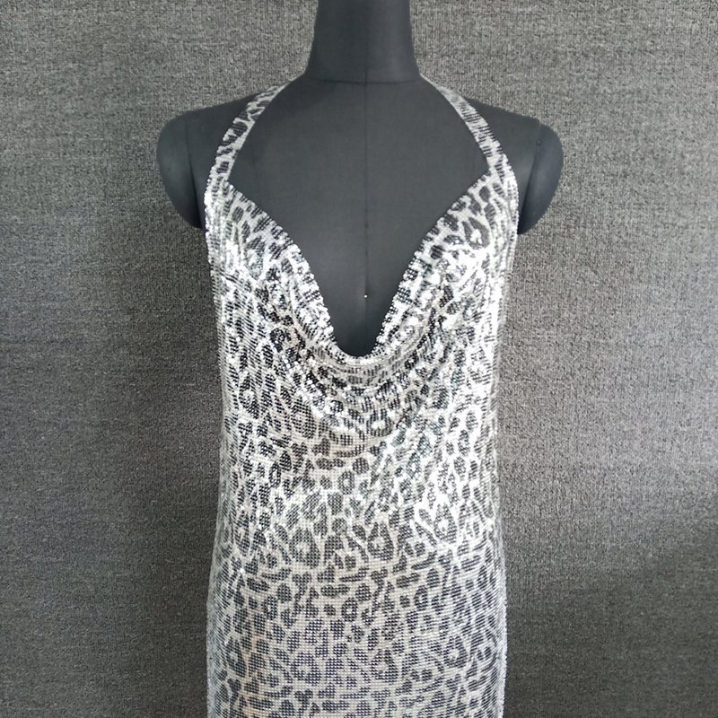Factory Club Outfits Halter Neck Wear Party Mini Wear Dresses Colorful Ladies Backless Clothing