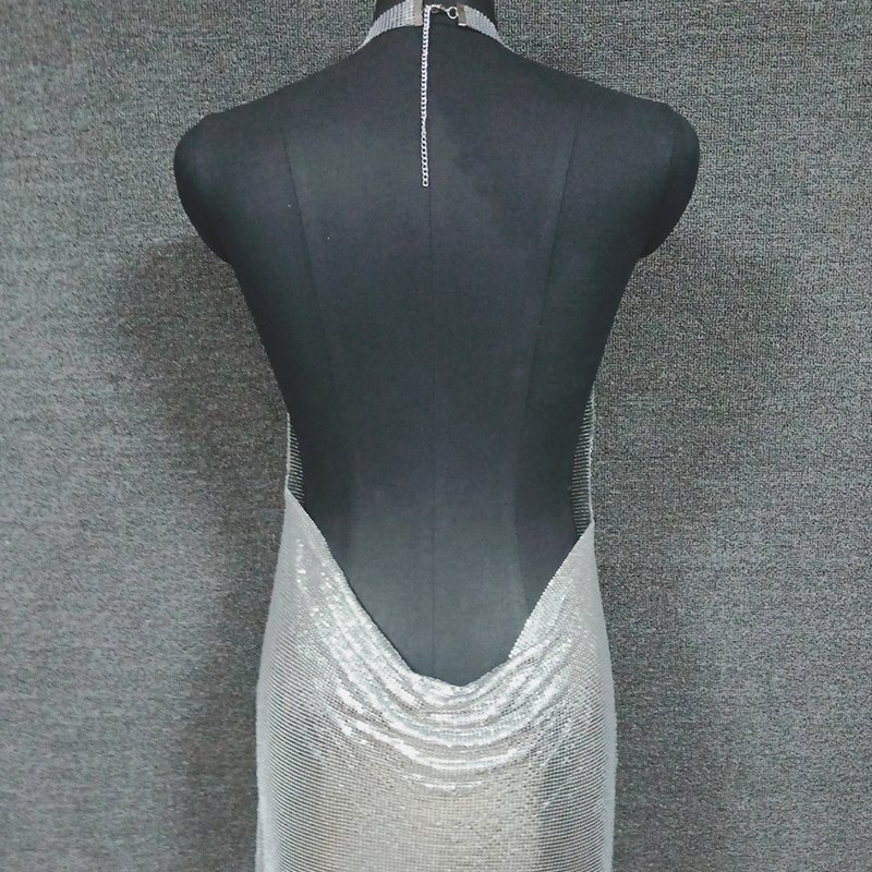 Factory Club Outfits Halter Neck Wear Party Mini Wear Dresses Colorful Ladies Backless Clothing