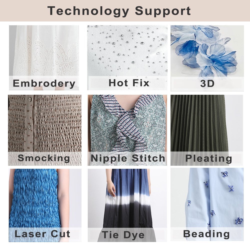 High Quality China Manufacturer One Stop Custom Design Women Casual Dress Clothing Service