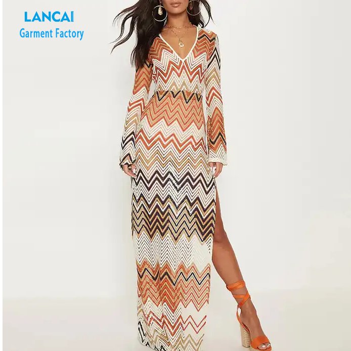 Garment Manufacturers Custom Design Womens Casual Dresses Maxi Girls Ladies Dress
