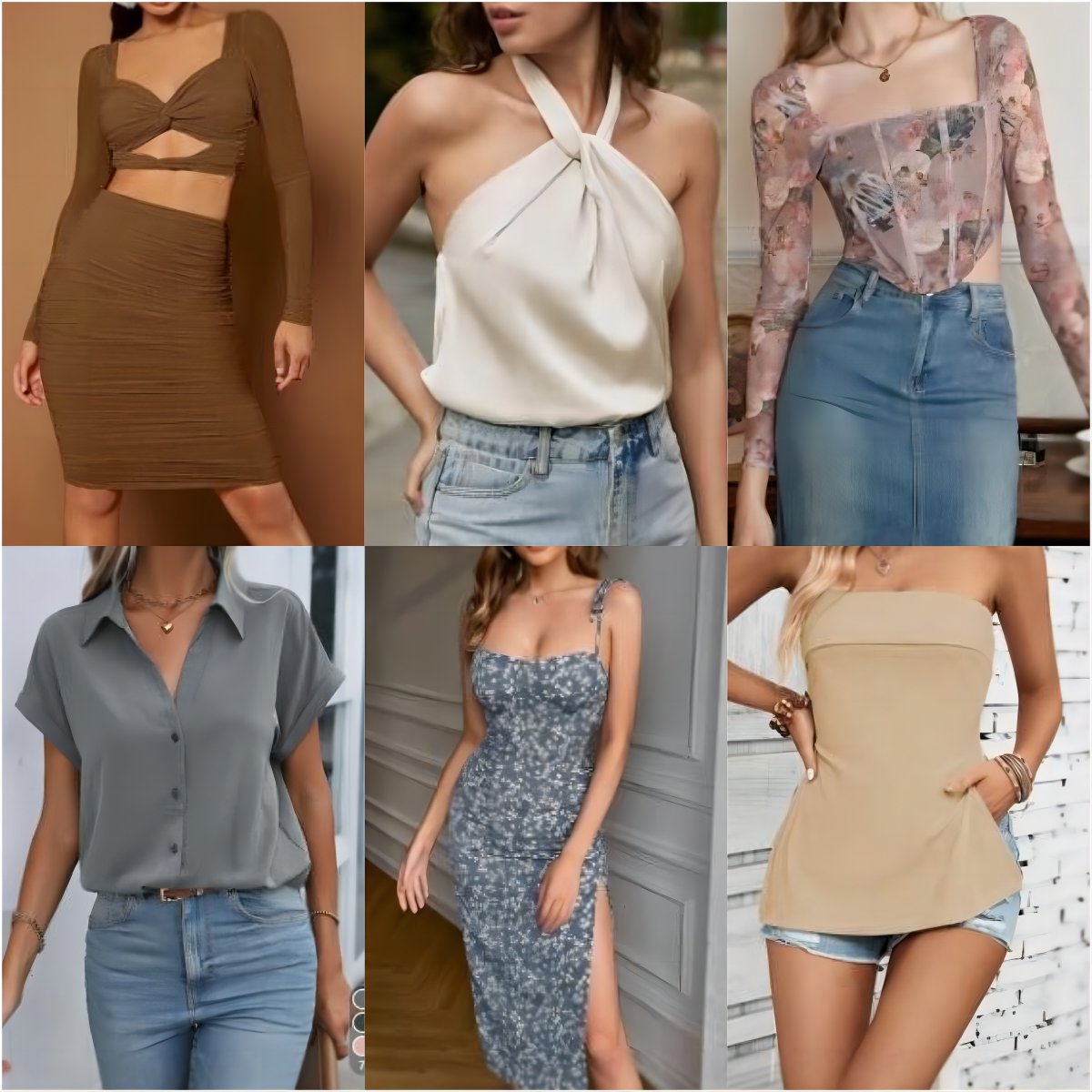 2024 Clearance Women's clothes wholesale casual dresses T-shirts mixed packaging random delivery stock clothing