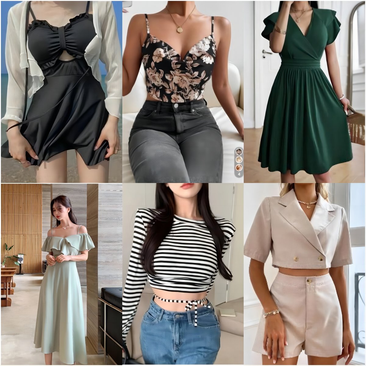 2024 Clearance Women's clothes wholesale casual dresses T-shirts mixed packaging random delivery stock clothing