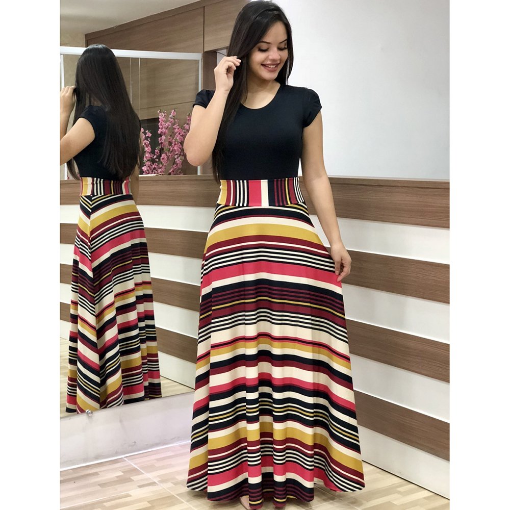 2023 Hot Summer Casual Dress for Women Elegant Party Floral Maxi Dress Bodycon Silhouette Natural Floral Print Dot Patchwork