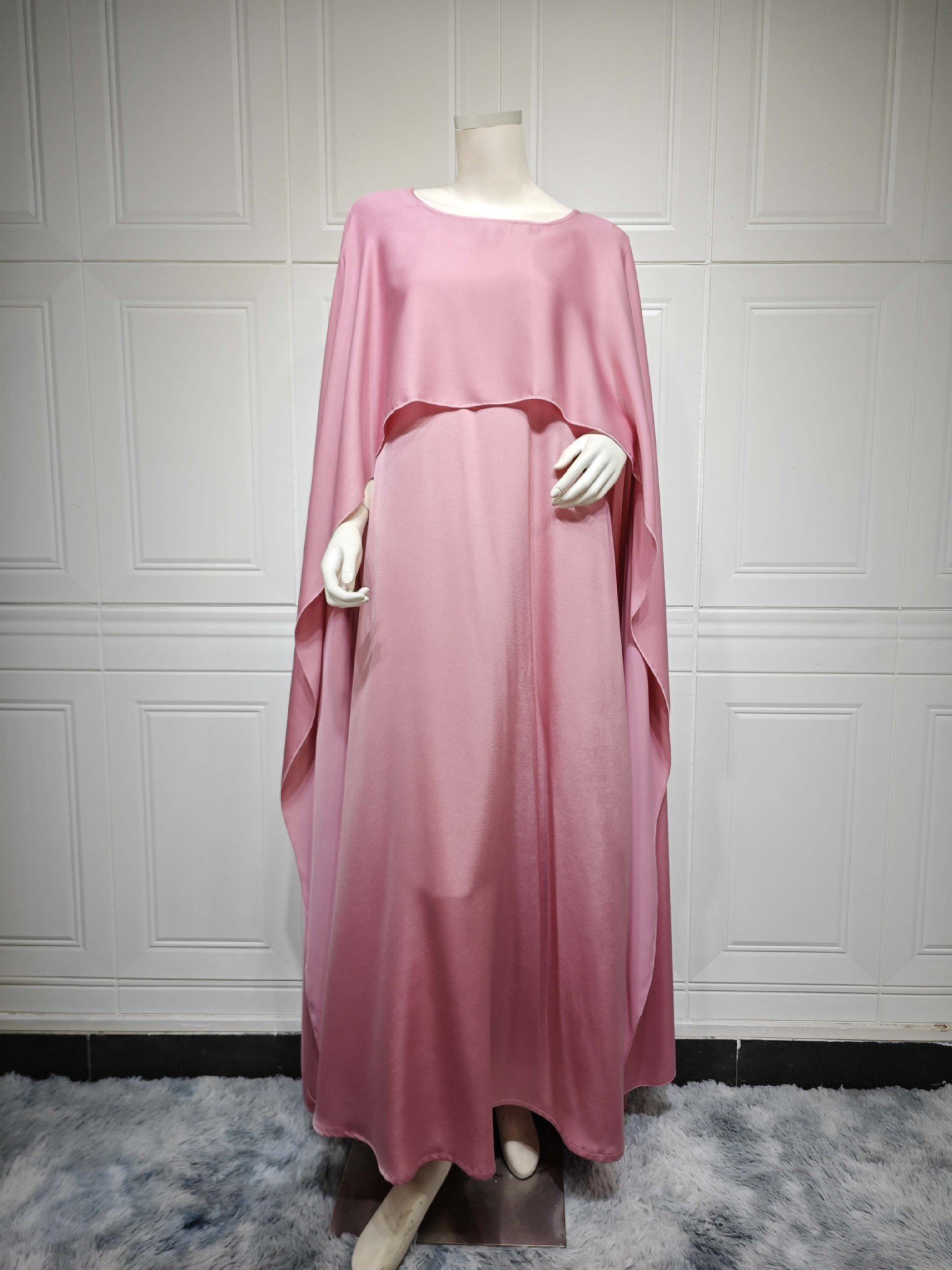 2024 Traditional Muslim Clothing&Accessories Turkey Design Islamic Clothing Abaya Round Neck Women Dubai Muslim Dress