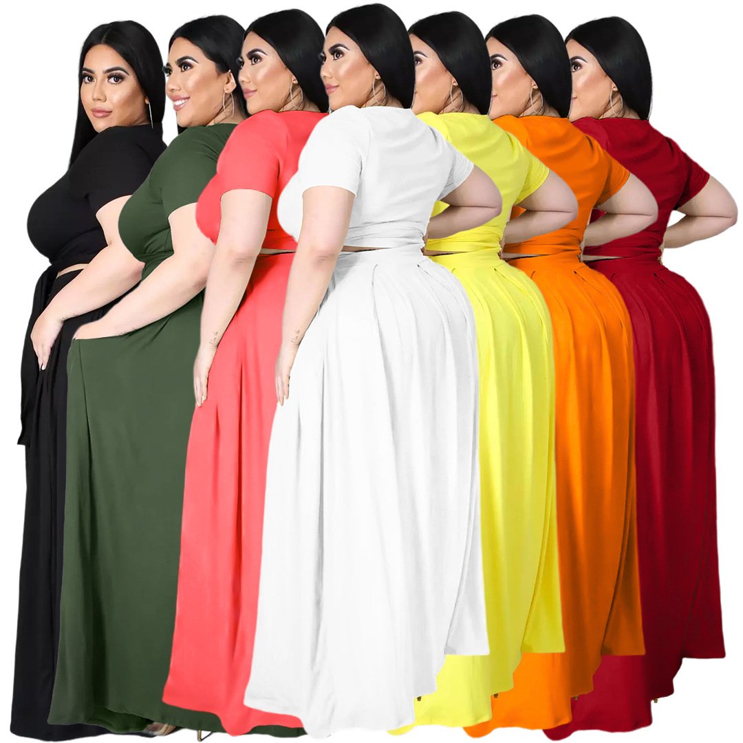 2022 New Arrivals Elegant Casual Dresses Plus Size Women Clothing Dresses for Fat Women Summer Dress Party Simple Adults Satin