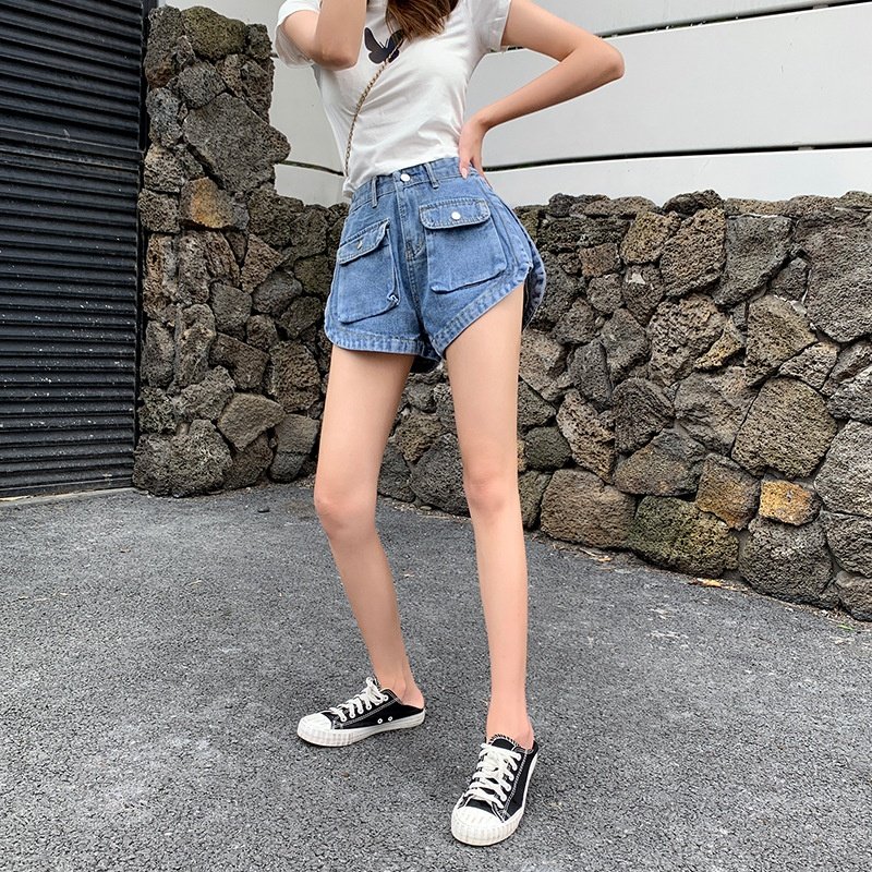 SKYKINGDOM New Fashion Women High Waisted Short Jeans Plus Size Lady's Denim Shorts Casual Classic Vintage Mini Pants