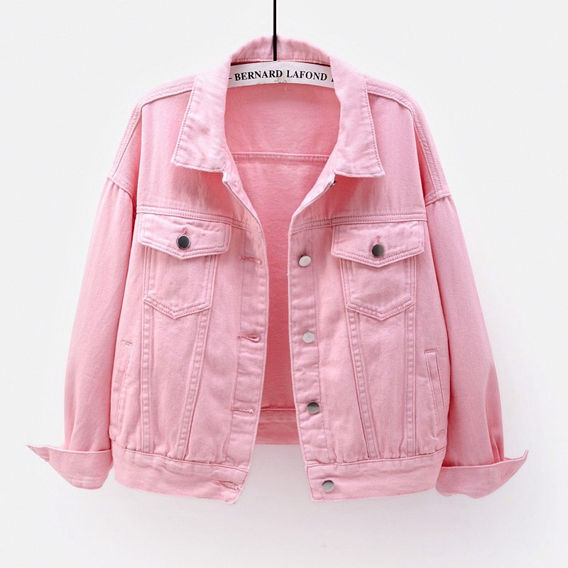 Oem Women's Denim Jean Jacket Women Casual Outwear Fall Jacket Denim Button Up Coat Oversize Denim Jacket For Ladies