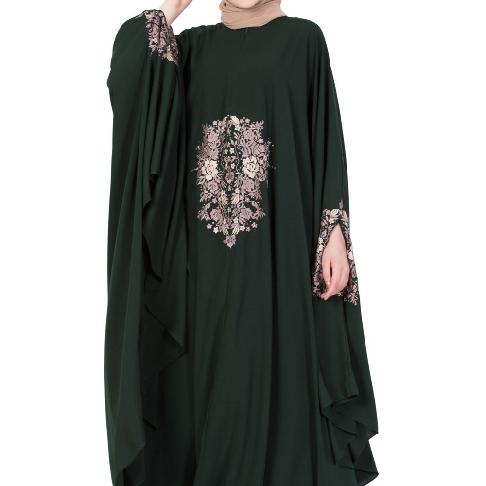 Summer Spring Dress Branded Custom Wholesale Embroidered Arabic Long Casual Abaya Top for Ladies Manufacturer for Women Full PK