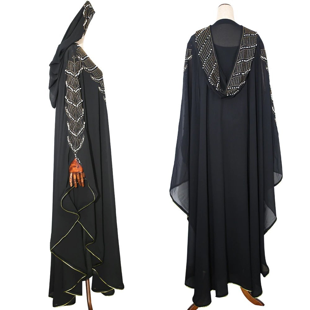 Summer Spring Dress Branded Custom Wholesale Embroidered Arabic Long Casual Abaya Top for Ladies Manufacturer for Women Full PK