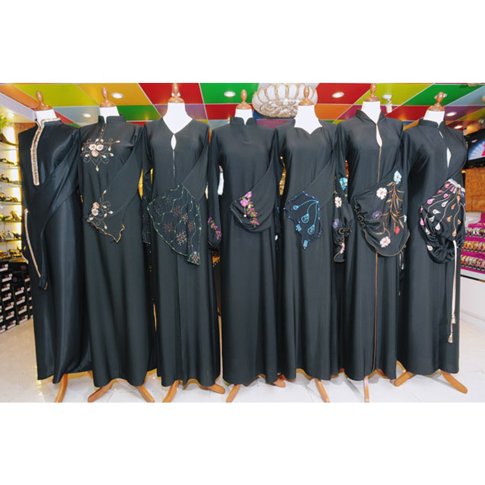 Summer Spring Dress Branded Custom Wholesale Embroidered Arabic Long Casual Abaya Top for Ladies Manufacturer for Women Full PK