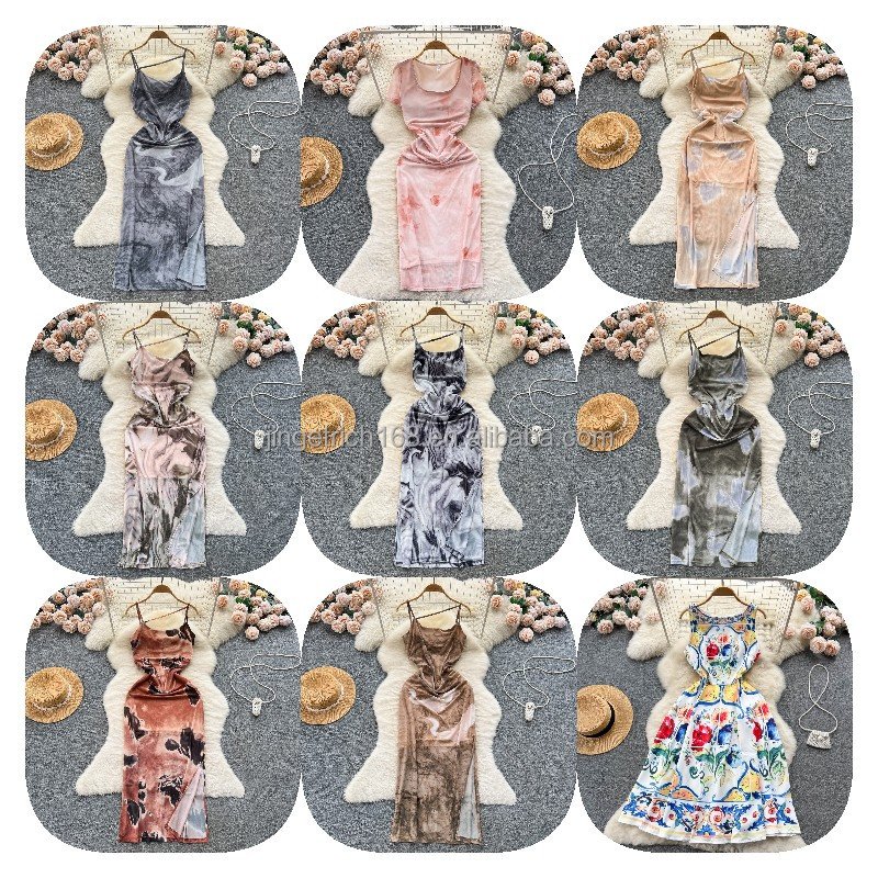2024 Women's High Fashion Print Dress Women's long sleeve knee-length casual dress