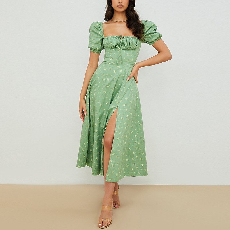 Summer Elegant Long Beach Dress For Ladies Women Plus Big Size Lawn Vintage Floral Print Maxi Bohemian Casual Dresses
