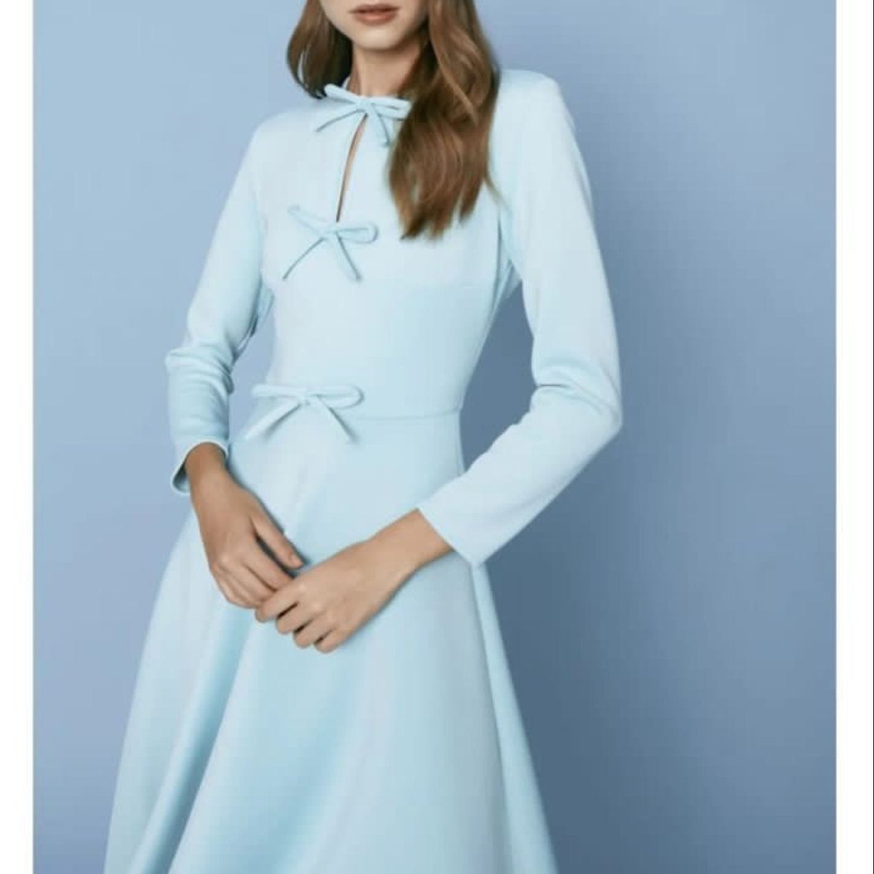 Lone Sleeves O-neck Women Casual Dress Elegant A-line Midi Dress 2024 Latest OEM Custom