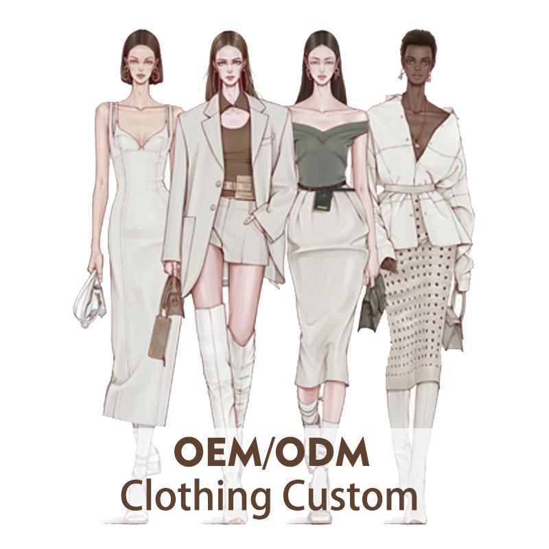 Lone Sleeves O-neck Women Casual Dress Elegant A-line Midi Dress 2024 Latest OEM Custom