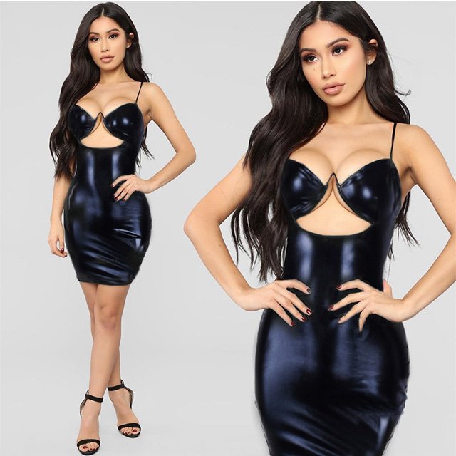 New 2024 Spring Summer Sexy Dress Amazon Ins Selling Women's Fashion V-neck Halter Dress Women