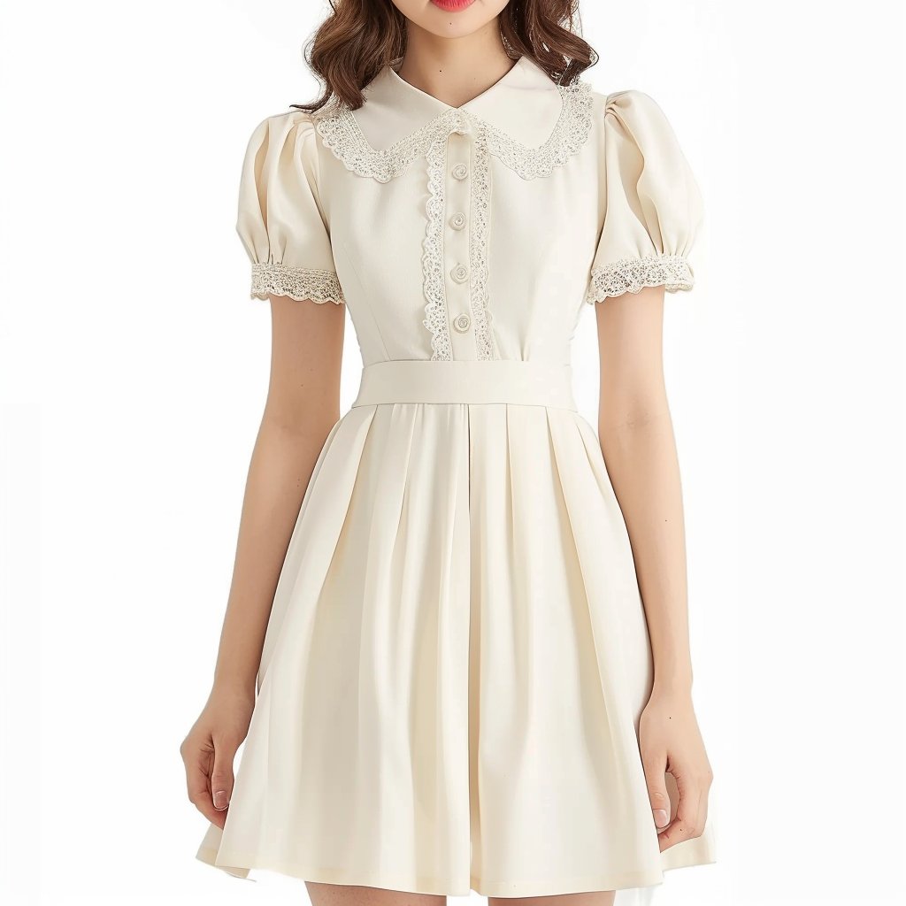 New Design Spring Summer White Lace Dress Casual Dresses Turkey Women Office Dresses