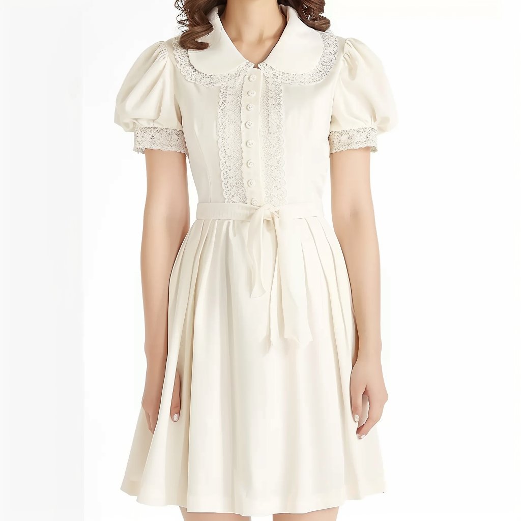New Design Spring Summer White Lace Dress Casual Dresses Turkey Women Office Dresses