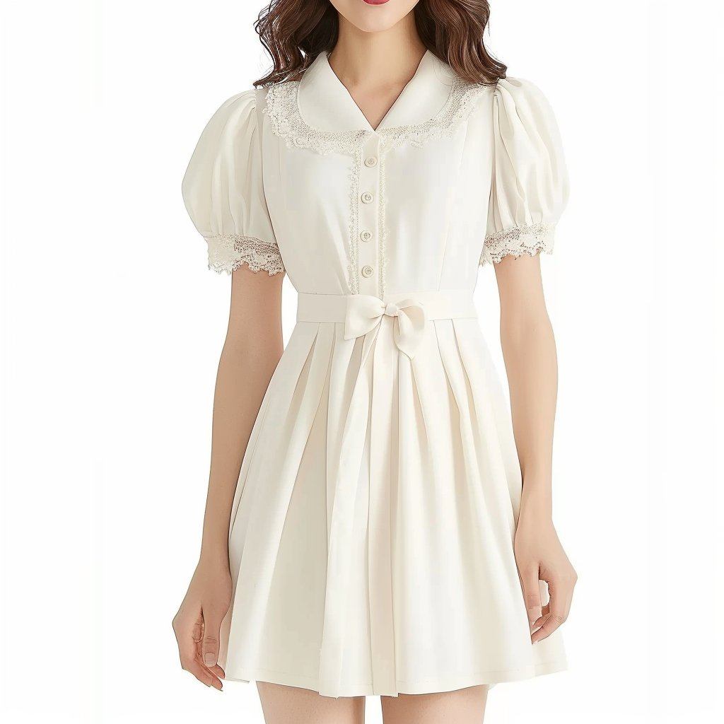 New Design Spring Summer White Lace Dress Casual Dresses Turkey Women Office Dresses