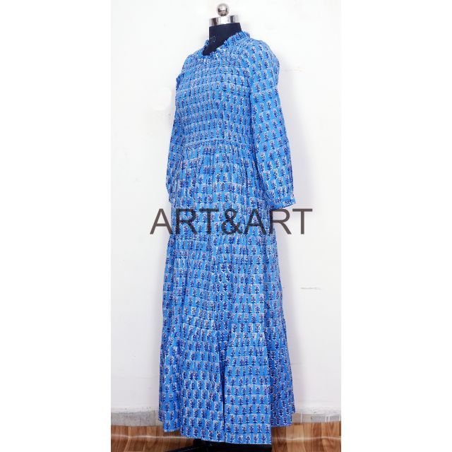 Hot Selling Indian Style 2023 New Arrivals Summer Women Cotton Dresses Women's Dress Casual 100% Cotton Dresses