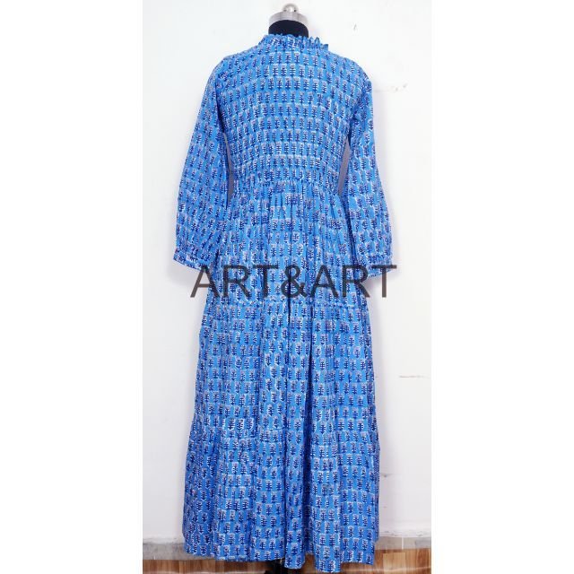 Hot Selling Indian Style 2023 New Arrivals Summer Women Cotton Dresses Women's Dress Casual 100% Cotton Dresses