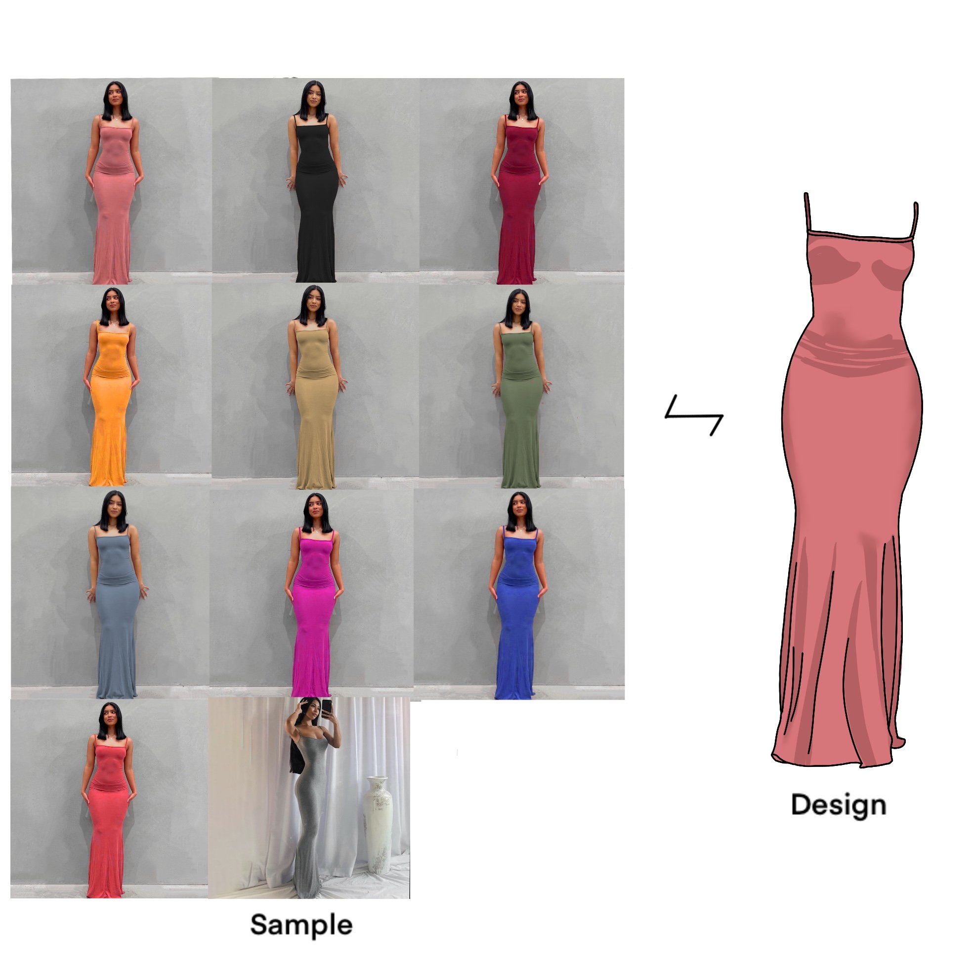 Custom basic sleeveless spandex soft Lounge Slip Dresses Solid Color Bodycon Maxi Casual Dresses elegant women