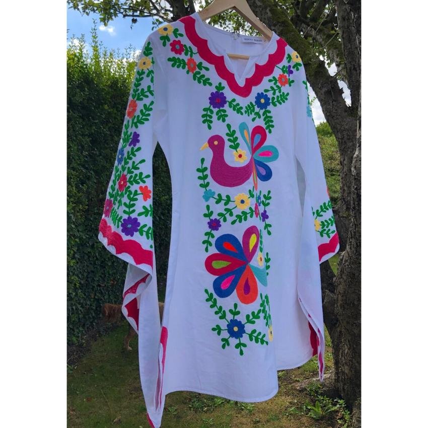 Summer Ladies Boutique Clothing Custom Long High End Maxi Floral Embroidered Cotton Boho Dresses Women Elegant Casual Dress