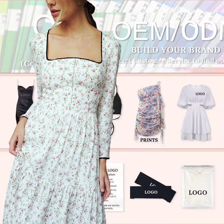 Elegant Ladies Long Summer Off Shoulder Floral Dress Women Clothing V neck Pleated Casual Dresses Women's Maxi Dresses With Belt