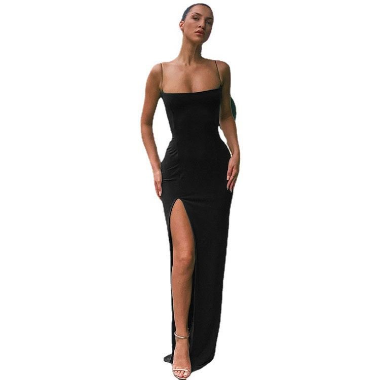 Hot Sale High Elasticity Club Wear Multi Color Sleeveless Slim Sling dresses women party evening