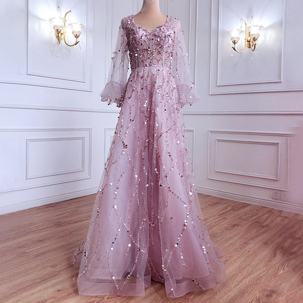 2024 New Gold Heavy Industry Bead Deluxe Evening Dress Sexy and Elegant Queen Dress