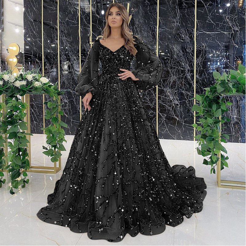 2024 New Gold Heavy Industry Bead Deluxe Evening Dress Sexy and Elegant Queen Dress
