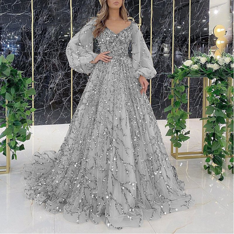 2024 New Gold Heavy Industry Bead Deluxe Evening Dress Sexy and Elegant Queen Dress