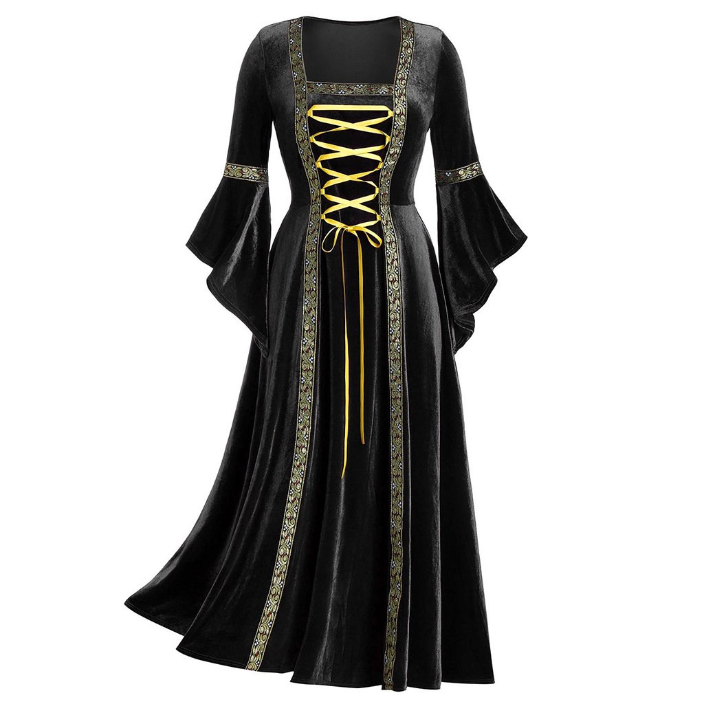 Casual Dresses Fashionable Temperament Long Sleeved Slim Fit Ruffle Edge A-Line Dress with Long Skirt
