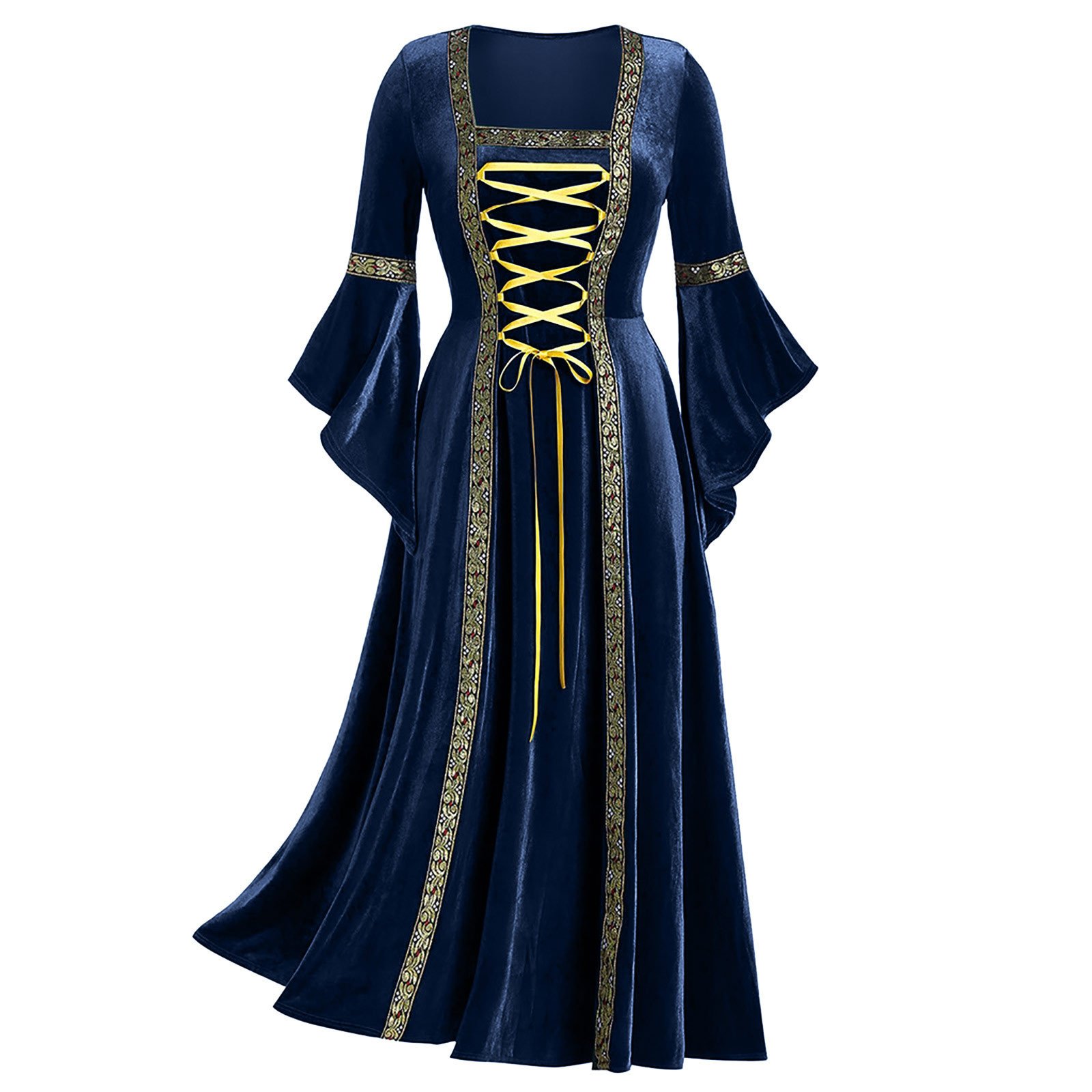 Casual Dresses Fashionable Temperament Long Sleeved Slim Fit Ruffle Edge A-Line Dress with Long Skirt