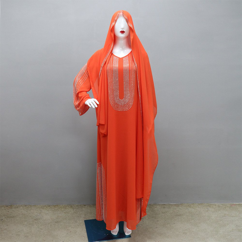Manufacture Modest Middle East Rope Party Arabic Casual Muslim Dress Sets For Women 2024