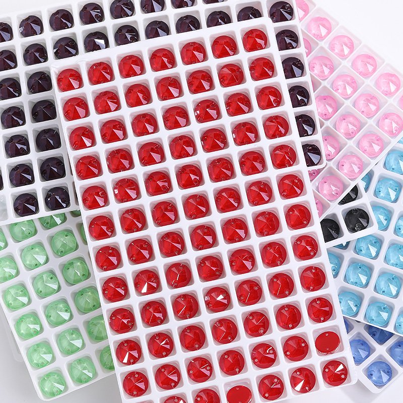 Xichuan 3200 Rivoli Mocha Colors Diamond Flat Back Sew On Crystal Stones K9 Glass Rhinestones For Garment Shoes Bags Clothing
