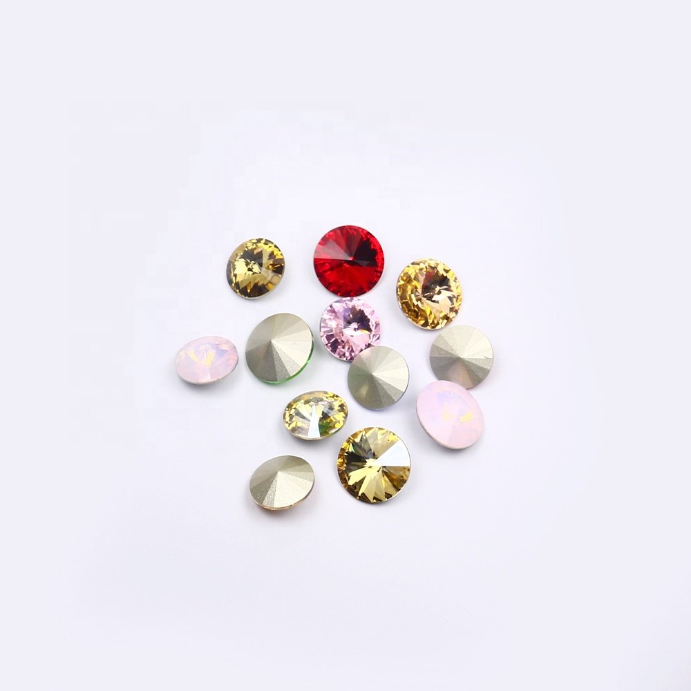 Dongzhou rivoli fancy shone pointed back k9 crystal wholesale rhinestone loose crystal stone beads for jewelry diy accessories