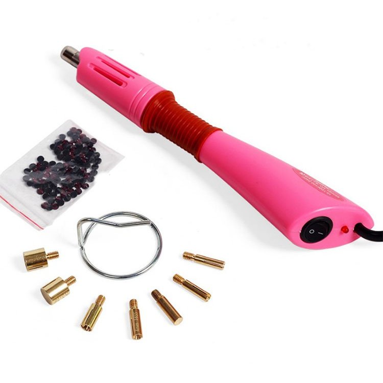 7 sizes mold Hotfix tools machine Rhinestone Applicator wand tool with stand rhine stone pens hand home