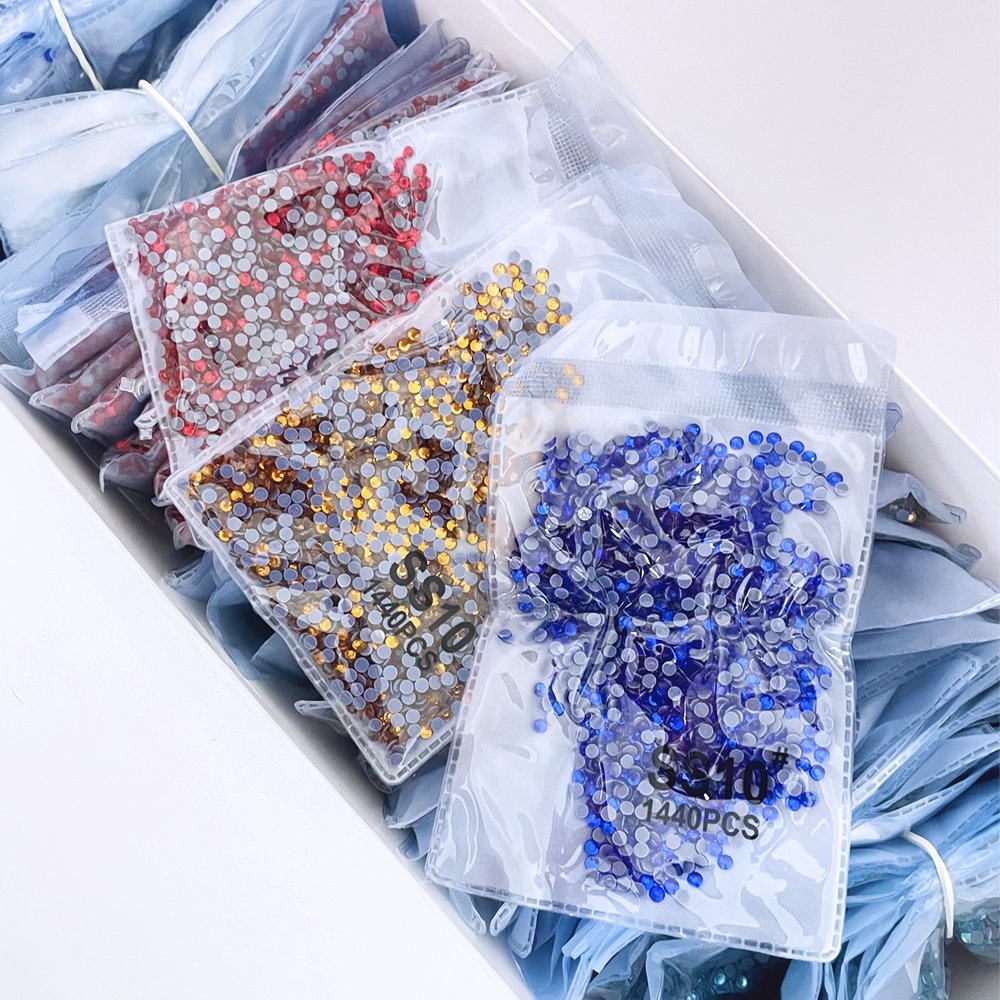 yantuo Fast Delivery ss10 2A quality crystal ab Hot Fix Rhinestone For Clothes
