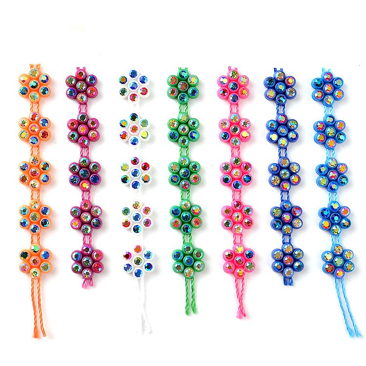 Garment Accessories Flower Fancy Trimming, Sew on Rhinestone Trims Chain Plastic