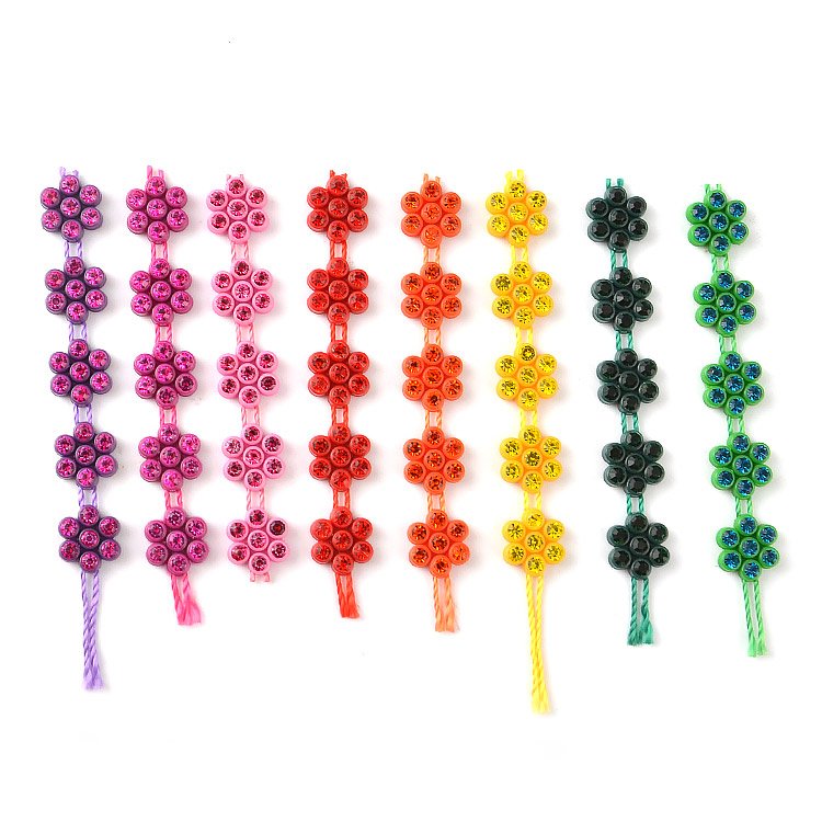 Garment Accessories Flower Fancy Trimming, Sew on Rhinestone Trims Chain Plastic